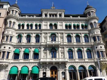 Low angle view of historical building