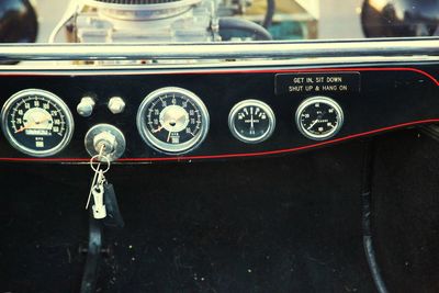 Close-up of vintage car