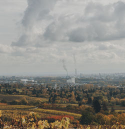 Scenic view of landscape against sky
