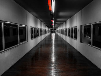 Train at railroad station