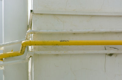 Close-up of yellow pipe