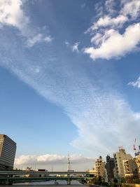 Low angle view of buildings against sky