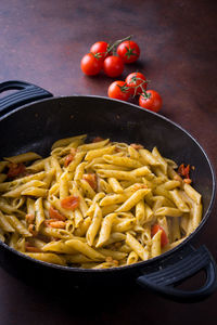 Close-up of food in saucepan