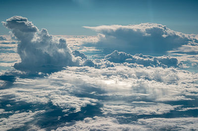 Aerial view of cloudscape