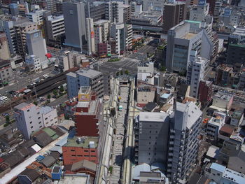 Aerial view of town