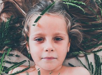 Close-up portrait of girl