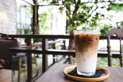 Close-up of coffee on table