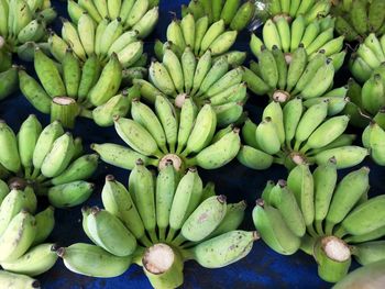 High angle view of fruits for sale in market