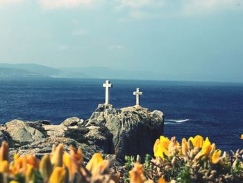 Scenic view of sea against sky