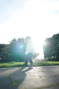 Boy in sunlight