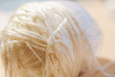 Close-up of ice cream on table