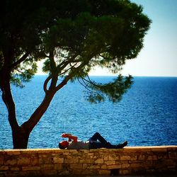 Scenic view of sea against sky