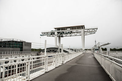 View of bridge against clear sky