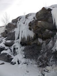 View of snow covered landscape