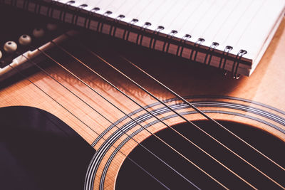 Close-up of guitar