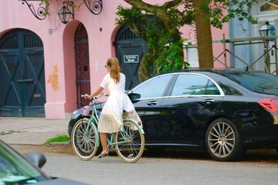 Cars parked in parking lot