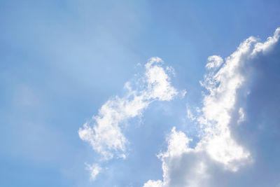 Low angle view of clouds in sky