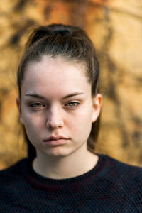 Close-up portrait of woman outdoors