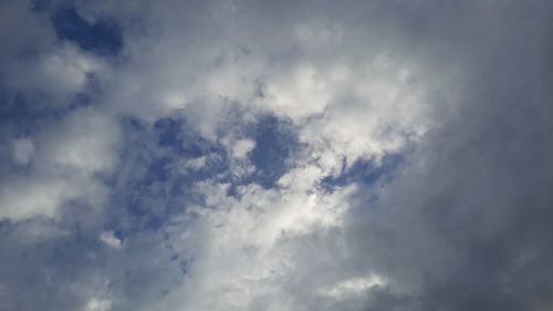 Low angle view of clouds in sky