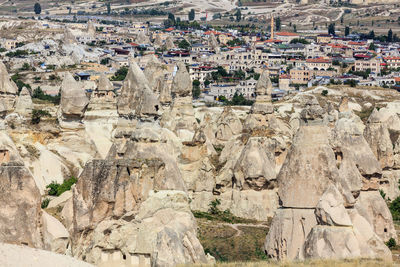 Aerial view of buildings in city