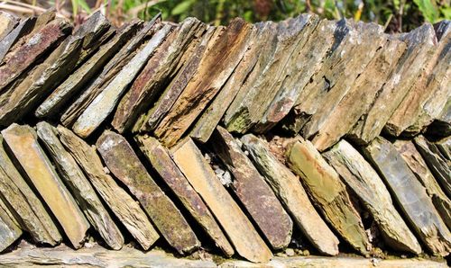 Close-up of wood stack