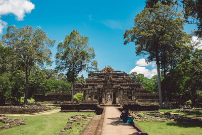 View of temple against sky