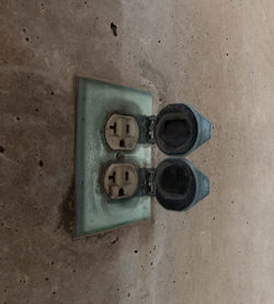 Close-up view of electric lamp