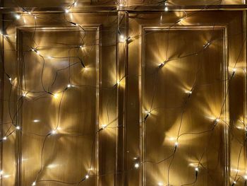 Full frame shot of illuminated lights