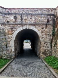 Walkway leading to archway
