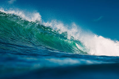 Low angle view of sea waves