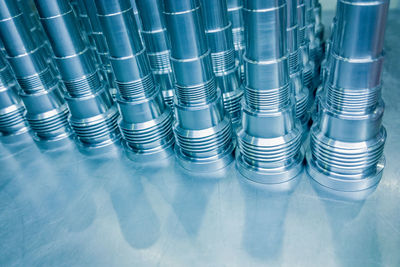 Close-up of stack of objects on table