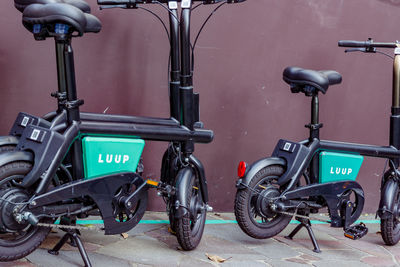 Bicycles on street