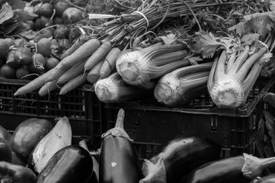 Full frame shot of food for sale at market stall