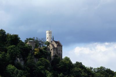 Low angle view of castle against sky