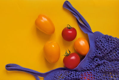 Close-up of orange fruits on table