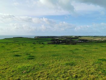 Scenic view of landscape against sky