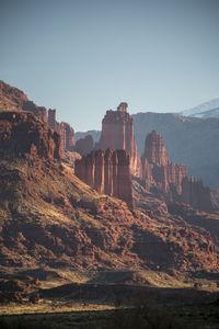 An autumn scene in the desert near moab