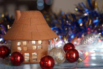 Close-up of christmas tree