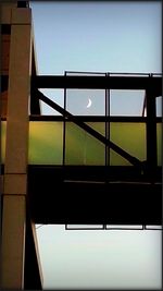 Low angle view of modern building against sky