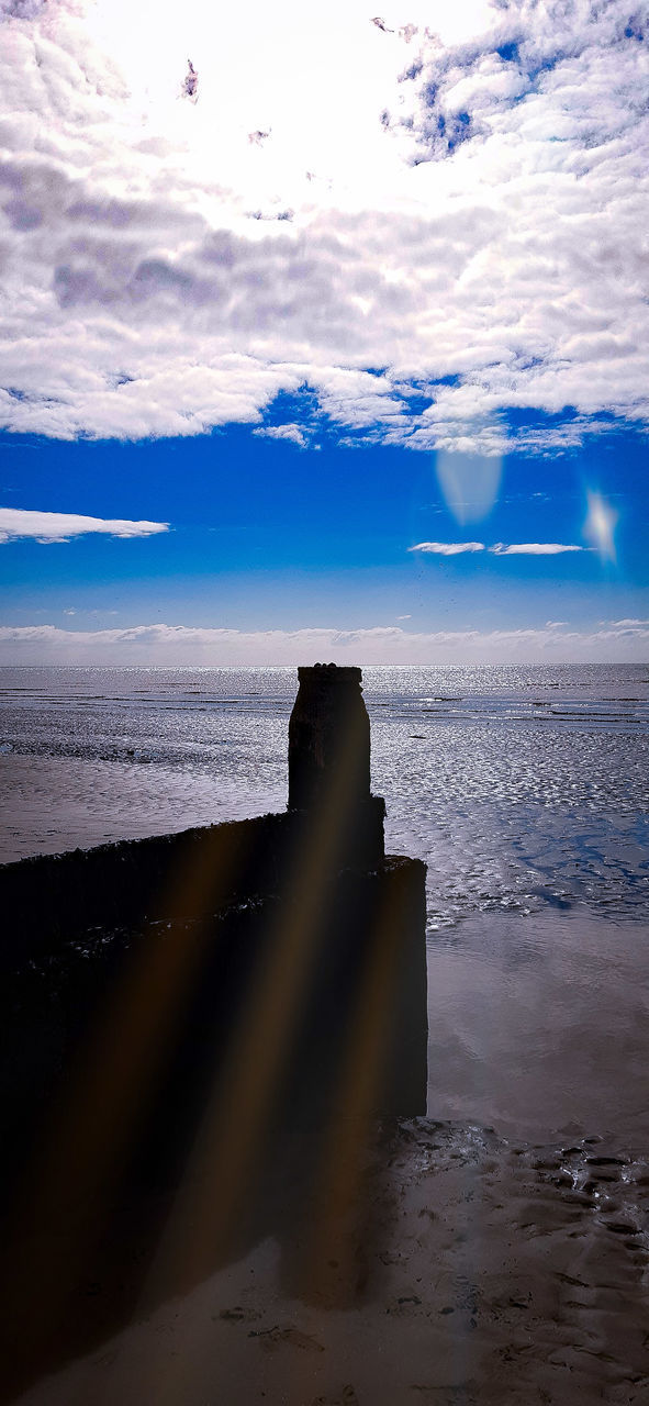 SEA SHORE AGAINST SKY