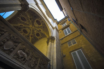 Low angle view of historical building