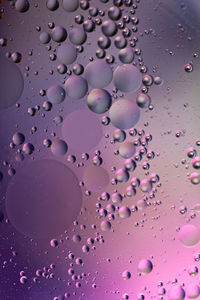 Full frame shot of water oil drops