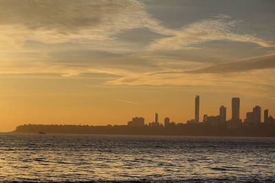 Cityscape at sunset