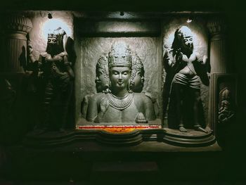 Statue of buddha in building