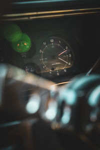 Close-up of vintage car