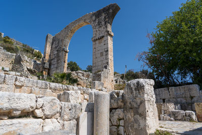 Old ruins against clear sky