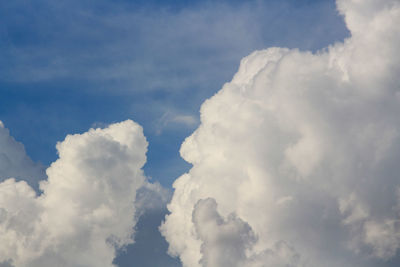 Low angle view of clouds in sky