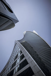 Low angle view of modern building against sky