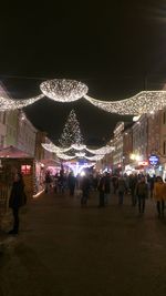 People at night
