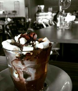 Close-up of drink on table